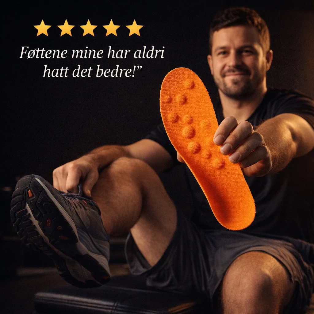 Massasje innleggssåler for aktiv hverdag - lifestyle view